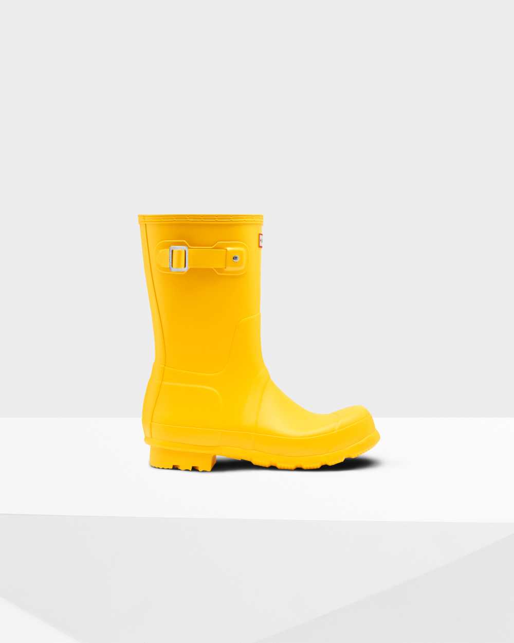 Hunter Men's Original Short Wellington Boots Yellow,DMWT38672
